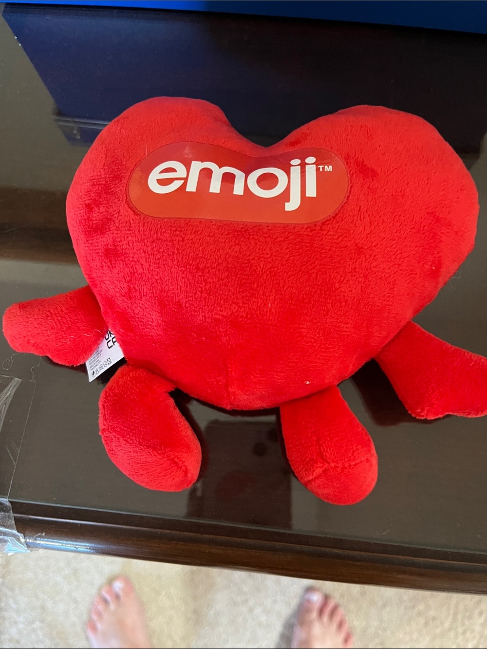 emoji Red Heart Plush Pillow